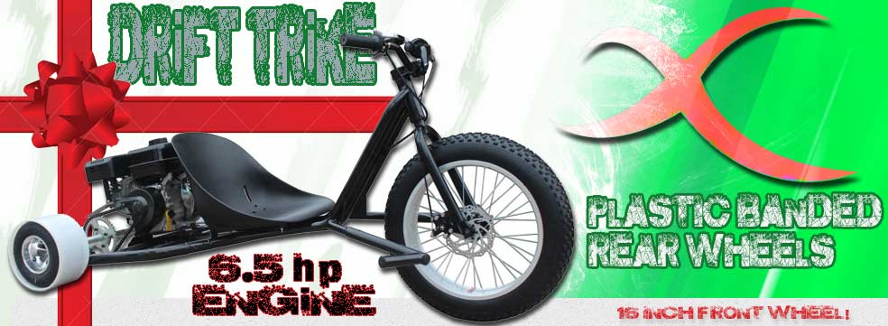 Rotating scooter and go kart banner